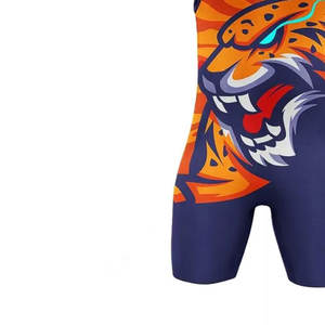 Traje de Lucha Libre Unisex para Entrenamiento en Gimnasio, Levantamiento de Pesas, Transpirable, de Secado Rápido, Elástico, 100% Poliéster - Product Image 4