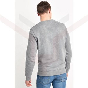 เสื้อสเวตเตอร์คอกลมของผู้ชาย,เสื้อสเวตเชิ้ตผ้าฝ้ายไม่มียี่ห้อมีฮู้ดโลโก้ที่กำหนดเอง - Product Image 2