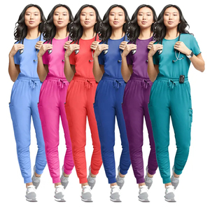 New Fashion Women Nurse Hospital <b>Scrubs</b> Jogger <b>Scrubs</b> Stretchy Spandex Medical Uniforms OEM Medical <b>Scrubs</b> <b>Sets</b> - Product Image 6