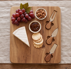Planche à servir classique en bois d'acacia naturel de haute qualité, planche à découper pour fromage, planche à découper pour cuisine, planches à fromage classiques en bois - Product Image 1