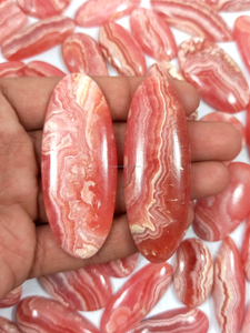 Rodocrosita natural al por mayor, cabujón rosa, cristal curativo, piedra preciosa suelta para la fabricación de joyas - Product Image 4
