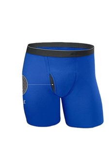 Double <b>Layer</b> Fast Dry Breathable Solid Men's Gym Shorts 100% Polyester Casual Sportswear Compression Running Pocket Workout - Product Image 5