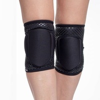 Nouvelle conception, vente en gros, genouillères de pole dance de qualité supérieure, antidérapantes, noires, protection professionnelle pour la performance