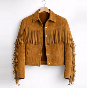 Luxury Style High Street Men's Goat <b>Suede</b> Leather <b>Jacket</b> Customizable Colors & Sizes Waterproof Windproof Winter - Product Image 1