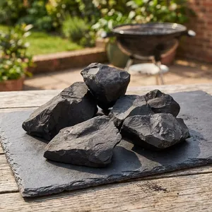 Shungite naturelle brute non taillée |   Fournisseur en gros de pierres minérales de Shungite noire non polie en provenance d'Inde - Product Image 3