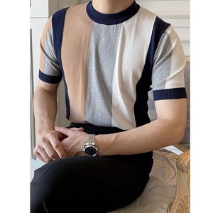 T-shirt pour homme en coton lourd, col rond, manches courtes, personnalisable avec logo et lettres, décontracté, 100 % coton - Product Image 1