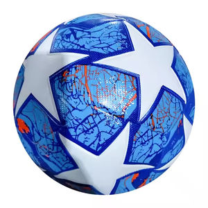 Balón de Fútbol con Diseño de Estrella Azul, Tamaño para Deportes al Aire Libre, Entrenamiento, Unión Térmica, Alta Retención de Aire, Cámara de Butilo - Product Image 1