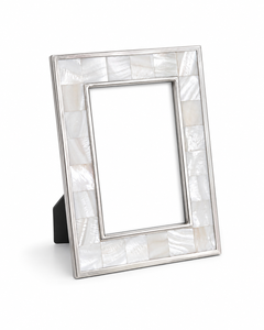 Marco de Fotos Moderno de Resina con Madreperla, Diseño Rectangular con Rayas Diagonales, Exhibición Vertical de Sobremesa, Marco Personalizado para Fotos - Product Image 2