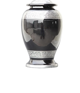 Black Color Cremation Urn for <b>Ashes</b> Adult Handmade for <b>Pet</b> <b>Ashes</b> Burial Container for Human Memorial Funeral Urn - Product Image 1