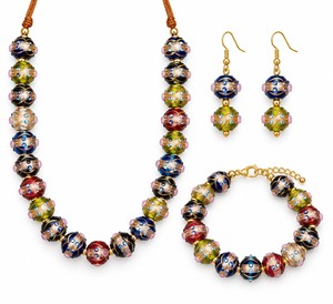 Cuentas de Cristal de Murano Redondas de 12 mm, Multicolores con Remolino de Cobre, para Hacer Joyas, Collares y Pulseras - Product Image 2