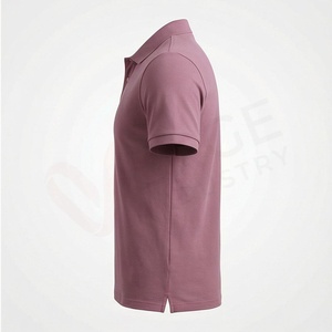 Polo en piqué à manches courtes pour homme, couleur unie, décontracté, tricoté, coupe classique, boutons - Product Image 3