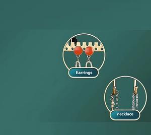 Large Capacity Jewelry Organizer Stand With Earring Panels Necklace <b>Bracelet</b> Bars Storage Tray Anti Tangle Display For Vanity - Product Image 4