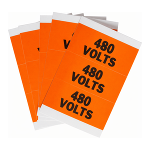Brady 480 Volts Durable Self-Adhesive Warning <b>Labels</b> for Electrical Panels Matte UV <b>Print</b> - Product Image 1
