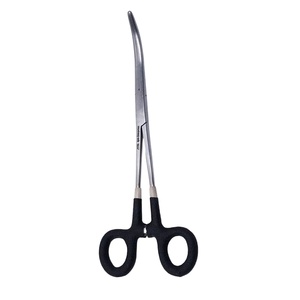 Wholesale 7'' Stainless Steel Fishing Forceps Straight And Curved Hemostat Clamp <b>Tools</b> For <b>Hook</b> Removal - Product Image 1