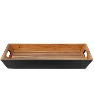 Modern Wooden Serving Tray Lightweight Food Display Tray for Kitchen and Dining At Best Price - Product Image 1