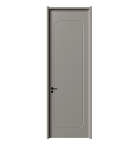 Porte plate minimaliste en composite bois-plastique polymère imperméable pour intérieur, insonorisée, pour chambre, hôtel, salle de bain - Product Image 1