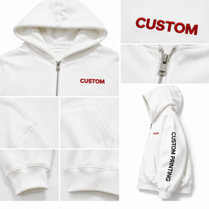 Custom Men's Oversized Tracksuit Heavyweight Cotton Full <b>Zip</b> <b>Hooded</b> Jogger Set Custom Printing Streetwear Wholesale Manufacturer - Product Image 3