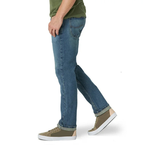 Men's Casual Denim <b>Jeans</b> Pants Comfortable Breathable Stretch Fabric Classic Straight Fit Fashion Clothing for <b>Work</b> Travel - Product Image 1