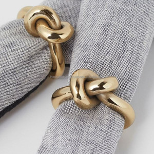 Handmade Aluminum Napkin <b>Rings</b> Luxurious Wedding Dinner Table Decor Eco-Friendly Custom Vintage Design Minimalist - Product Image 2