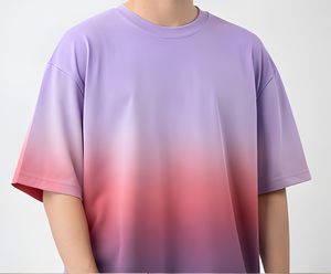 เสื้อยืดโอเวอร์ไซส์คุณภาพสูงแบบไล่สีสำหรับผู้ชาย ผ้าฝ้าย 100% แขนสั้น สไตล์ลำลอง สตรีทแวร์ เสื้อผ้าออกกำลังกาย ผู้ผลิตส่งออก - Product Image 3