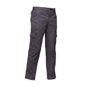 Pantalon cargo décontracté taille mi-haute pour homme, le plus vendu, avec poches utilitaires, coupe droite, couleur gris foncé, idéal pour le travail et les activités de plein air - Product Image 1