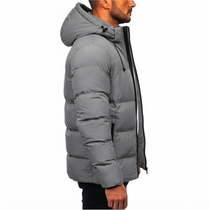 Wholesale Men Puffer Jacket Hooded Quilted Winter Coat <b>Warm</b> Insulated Outdoor Jacket Custom Made <b>Clothing</b> - Product Image 4