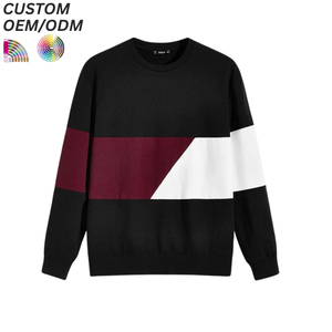 เสื้อสเวตเชิ้ตผู้ชายผ้าฝ้ายสีพื้นรักษ์โลก คอกลม สไตล์ลำลอง สตรีทแวร์ รับทำโลโก้ตามสั่ง รองรับ OEM ODM สำหรับแบรนด์ขายส่ง - Product Image 5