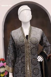 Festival Wear Latest Collection Digital Multi <b>Colour</b> Chinon with Sequence Embroidered Sharara-Top & Dupatta <b>Set</b> Wholesale Supply - Product Image 6