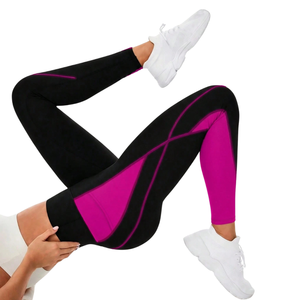 Leggings de yoga taille haute pour femmes, color block, avec poche latérale, extensibles, pour la course, le fitness, l'entraînement et les activités sportives - Product Image 6