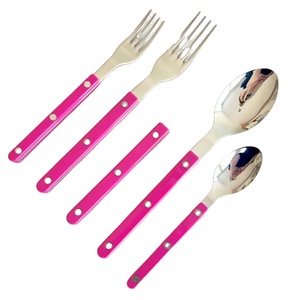 Juego de cubiertos de vajilla de excelente calidad, juego de cubiertos con mango de resina para uso en bodas, disponible con logotipo personalizado a buen precio - Product Image 1