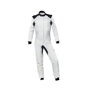 Combinaison de course ignifuge à manches longues pour homme, blanche, bicolore, toutes saisons, pour moto et automobile - Product Image 1