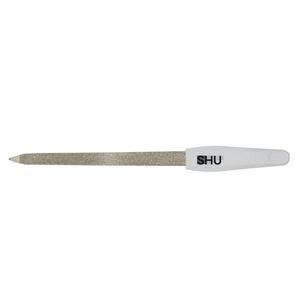 Lime à ongles OEM en acier inoxydable avec paillettes de diamant, polissoir à ongles pour manucure et pédicure, manche blanc, outil de toilettage professionnel - Product Image 1