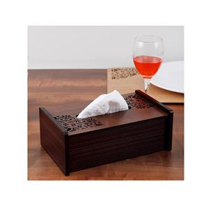 Porte-boîte à mouchoirs en bois durable pour la maison, le bureau et la voiture, distributeur de serviettes artisanal pour une décoration moderne de la maison - Product Image 3