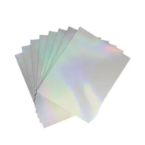 Uniback A4 carta adesiva olografica vinile trasparente pellicola autoadesiva impermeabile arcobaleno trasparente