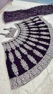 Beautiful Indian Ethnic Wear for Wedding and Festive Function in Heavy <b>Sequins</b> Zari Work Lehenga Choli for Women Fancy Outfit - Product Image 3