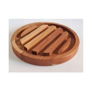 Finition naturelle en bois d'acacia Fabrication artisanale design créatif Produits les plus vendus Vente en gros Vrac Design moderne Dessous de plat - Product Image 5