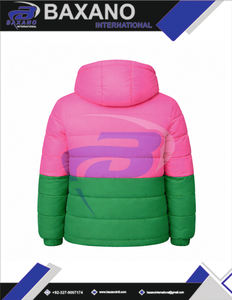 Alpha |   Kapa |   Blouson d'hiver chaud à capuche rose et vert Alpha Sorority, style streetwear, avec logo frontal personnalisé, sororité grecque AKA - Product Image 5