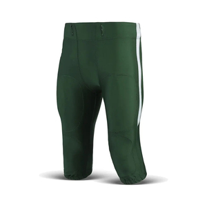 Black <b>Padded</b> Football Pants Belt Closure Athletic Sportswear Breathable Adult Football Practice Gear Mens Performance Wear black - Product Image 5