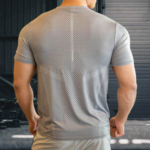 Camiseta Deportiva para Hombre, Ropa Deportiva, Poliéster y Elastano, Ropa para Correr, Gimnasio, Ligera, Elástica, Precio Bajo - Product Image 4