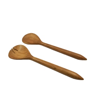 Juego de 2 cucharas de madera de mango para servir ensaladas, para el hogar, hoteles, restaurantes, bodas y eventos. Fabricante y proveedor de la India. - Product Image 2