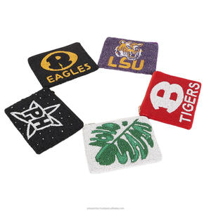 Bolso de mano de algodón hecho a mano con cuentas, tipo clutch, con correa desmontable, venta al por mayor OEM/ODM, bolsa bordada con cremallera, regalo, patrón de dulces a la moda - Product Image 5