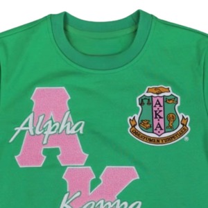 Sudadera Verde 100% Algodón con Logotipo Bordado en Chenilla, Ropa Cómoda para la Vida Universitaria Griega, Estilo Casual y Elegante - Product Image 2
