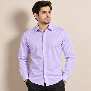 Mens 100% Polyester Plain Full Sleeve <b>Shirt</b> <b>Formal</b> Casual Button Down Lightweight Quick Dry Wrinkle Resistant Wholesale Supplier - Product Image 2