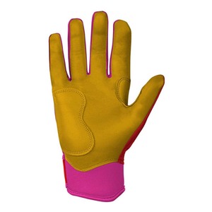 Gants d'entraînement en microfibre rouge avec paume rembourrée, fermeture auto-agrippante, unisexe, adulte, ambidextres - Product Image 4