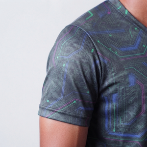 Camiseta de fabricante de ropa para hombre, producto de verano, elástica, con cuello redondo, para hombre. - Product Image 5
