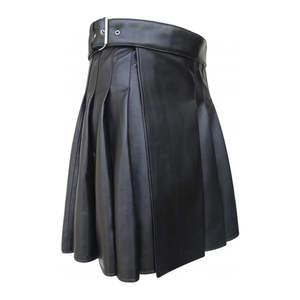 Kilt plissé en cuir tartan gothique hybride personnalisé pour homme, le plus vendu, accessoires d'instruments de musique de haute qualité, logo personnalisé - Product Image 2