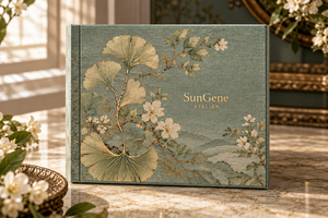 กล่องบรรจุภัณฑ์น้ำหอมแบบเปิดปิดได้ รุ่น Custom Celadon Muse รูปทรงหนังสือ - Product Image 6