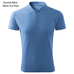 เสื้อโปโลแขนสั้นผ้าเนื้อแน่นสำหรับผู้ชาย - Product Image 4