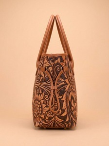 Floral <b>Canvas</b> Tote Bag Women's <b>Shopper</b> Handbag Chic Pattern Shoulder Travel Bag - Product Image 2