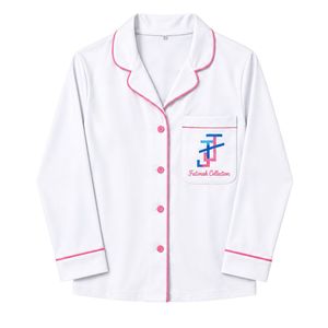 ชุดนอนผู้หญิง Jack and Jill ผ้าเนื้อนุ่มพรีเมียม เสื้อแขนยาว กางเกงขายาว ชุดนอนสองชิ้น รับสกรีนโลโก้ ชุดลำลองสำหรับผู้หญิง - Product Image 1